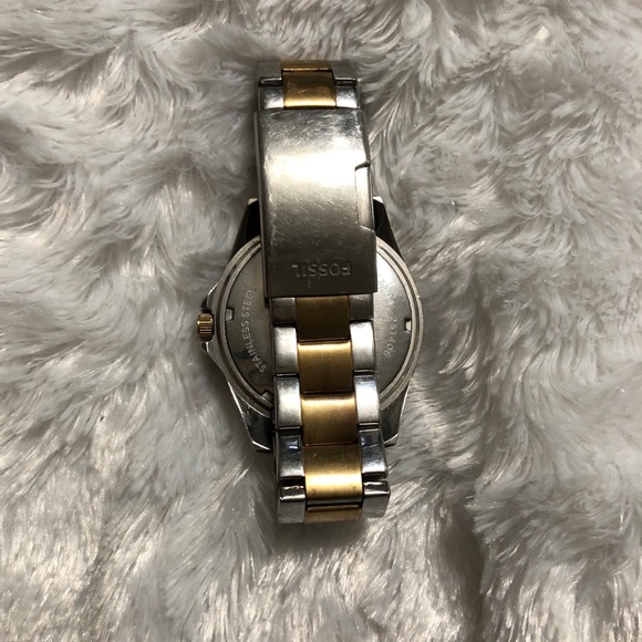 Two-Toned Riley Multifunction Steel Fossil Watch - Picture 5 of 5